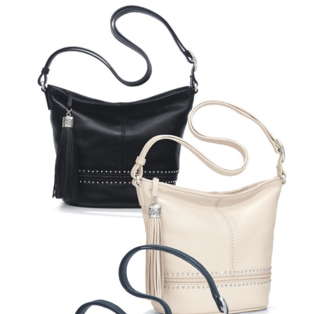 Brighton Baby Jake Cross Body Leather Bucket Bag